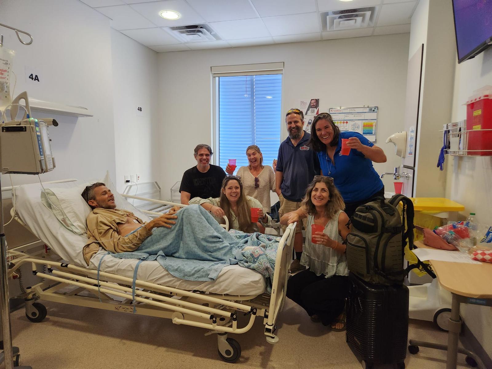 Mike in the hospital