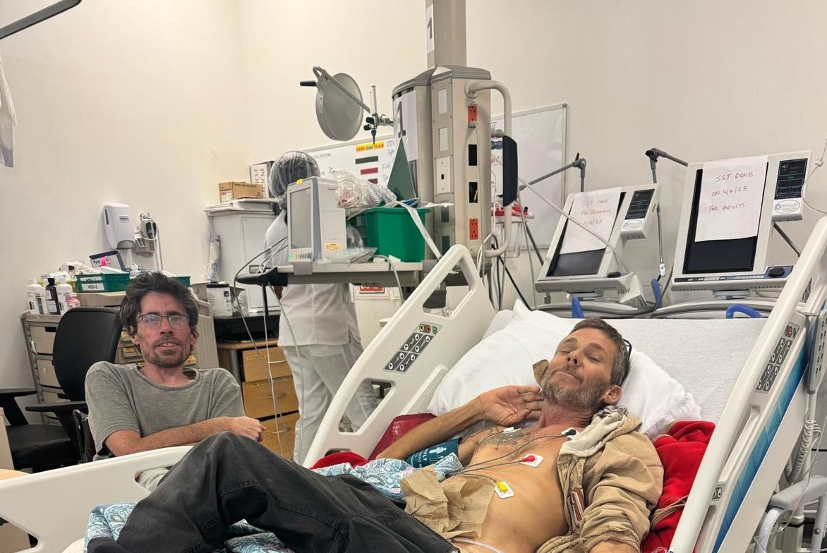 Mike in the hospital